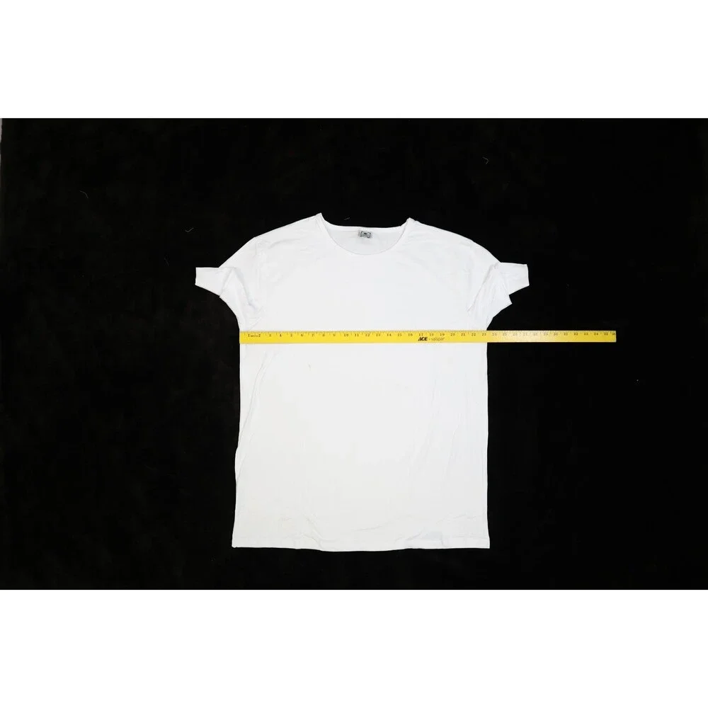 Kustom Kreationz Womens Plain Blank White T-Shirts XL Short Sleeve Lot of 2 - Picture 3 of 6
